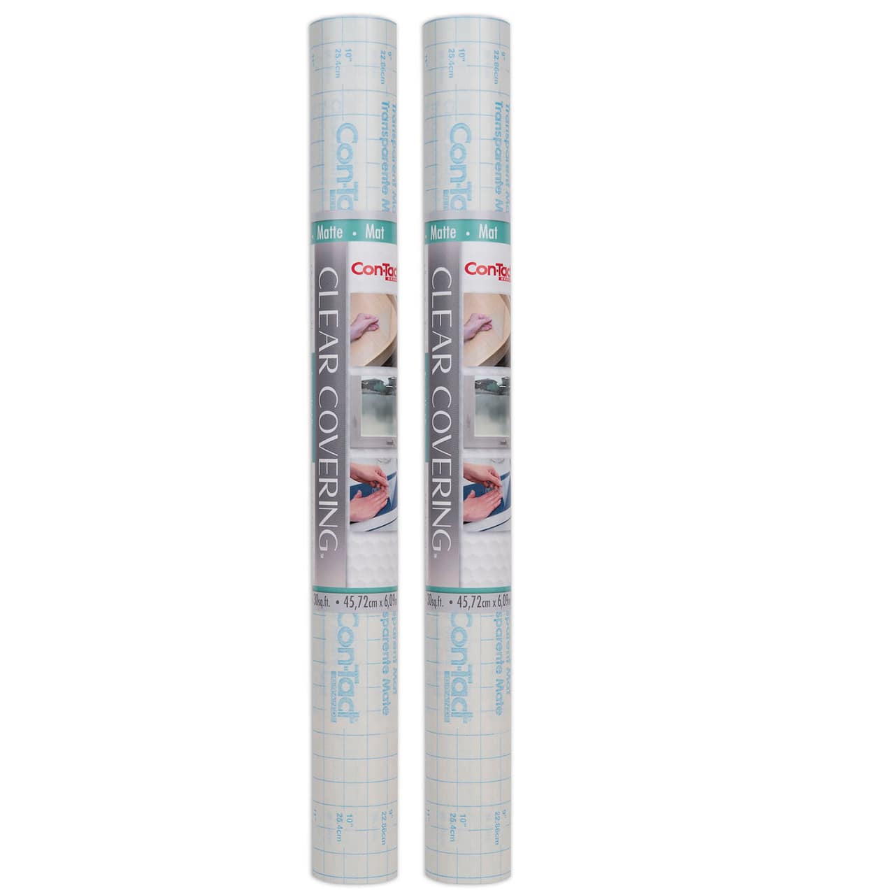 Con-Tact Clear Cover™ Clear Matte Adhesive Covering, 18" x 16 ft.